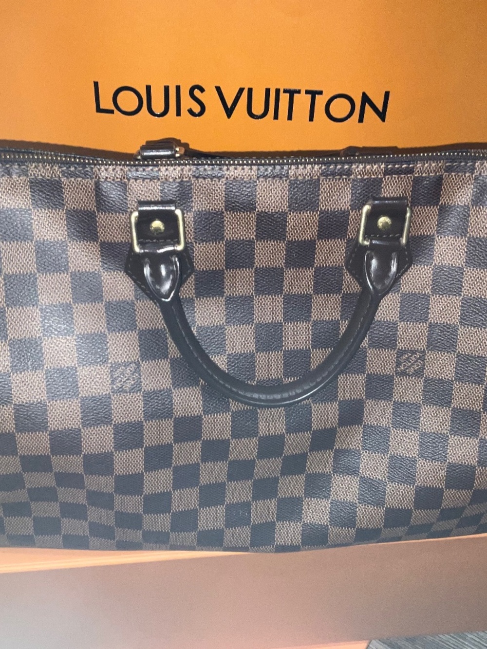 Louis Vuitton Damier Ebene Speedy 35 Authentic